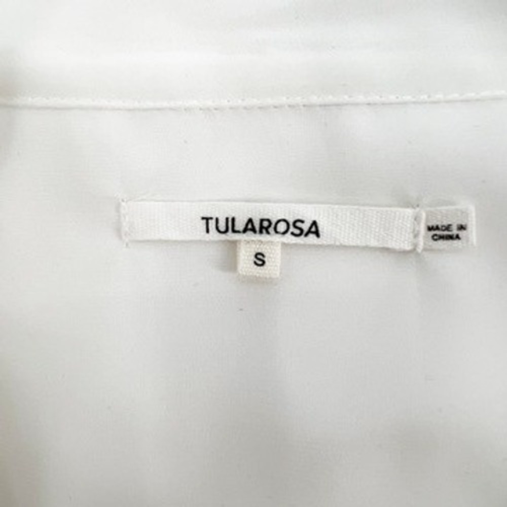 Tularosa White Pleated Tie Neck Sleeveless Mini Dress Size S - Picture 5 of 6